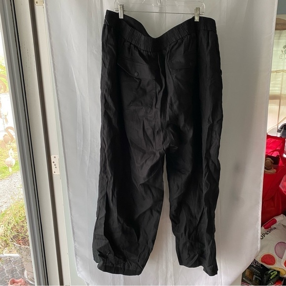 NWT Athleta Cabo Retreat Linen Pant Black size 26 - Picture 8 of 9